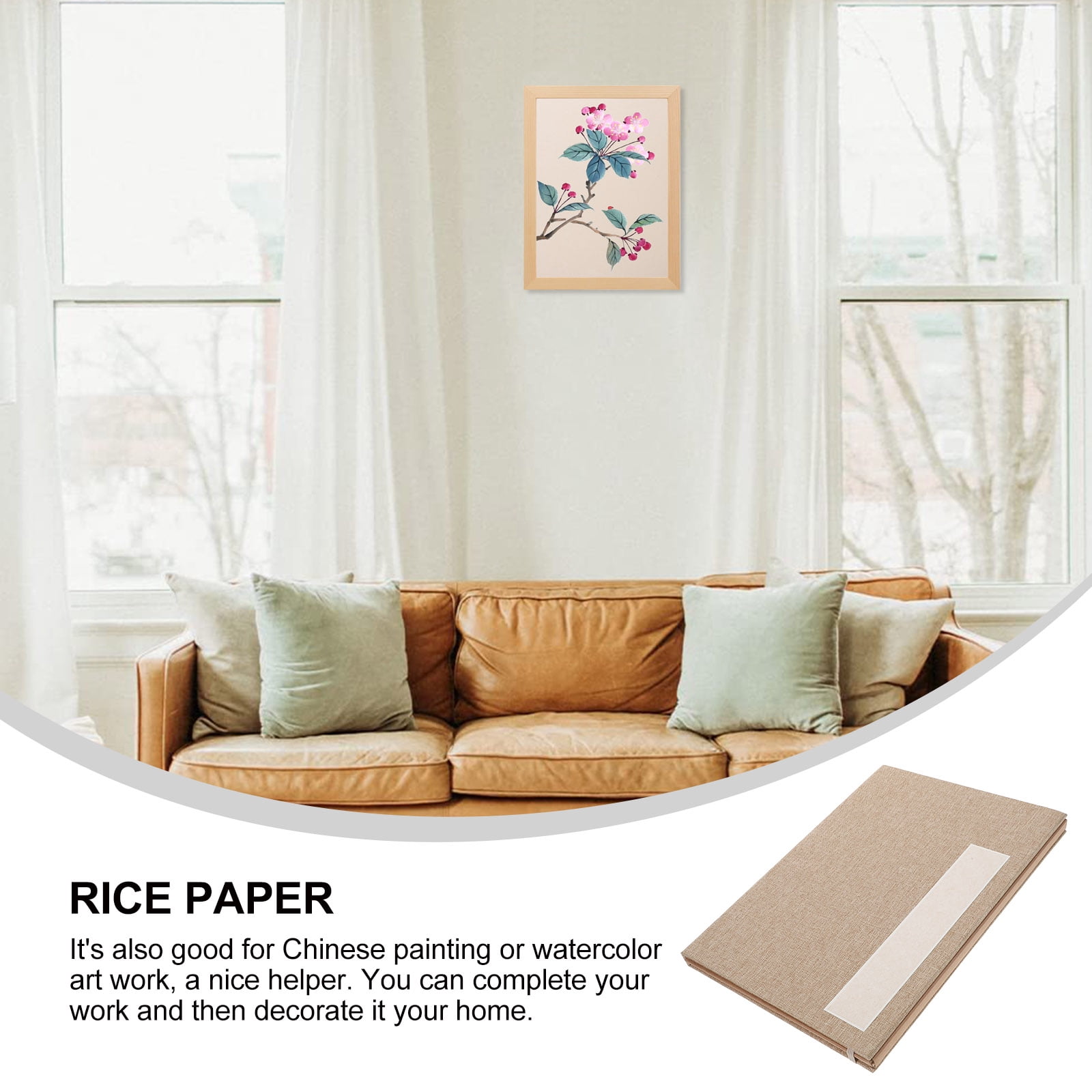 UPKOCH 12 Sheets of Calligraphy Paper Practice for Watercolor Art Paper Beige Artists Retro Atmosphere