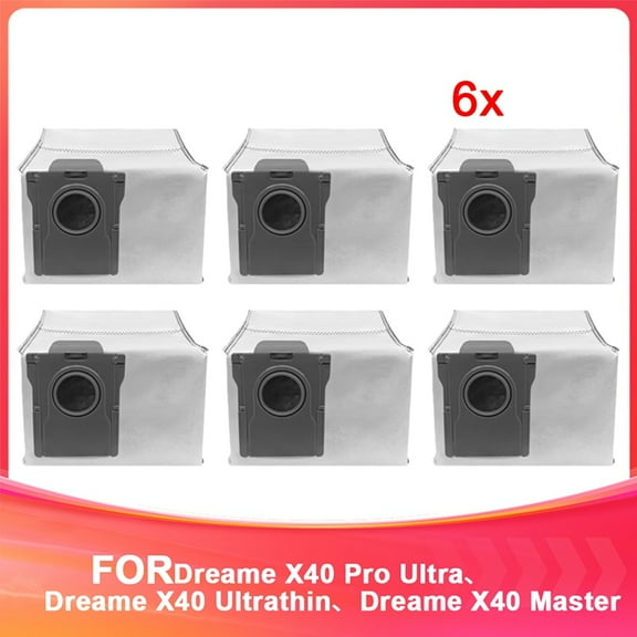 Replacement Dust Bags for X40 Robotic Vacuum Cleaner,High-Efficiency Accessories,Enhanced Filtration System,6 * Dust Bags for X40