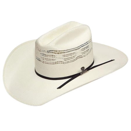 Ariat A73102-7.125 Mens Bangora Straw Western Hat, Natural - Size 7.125
