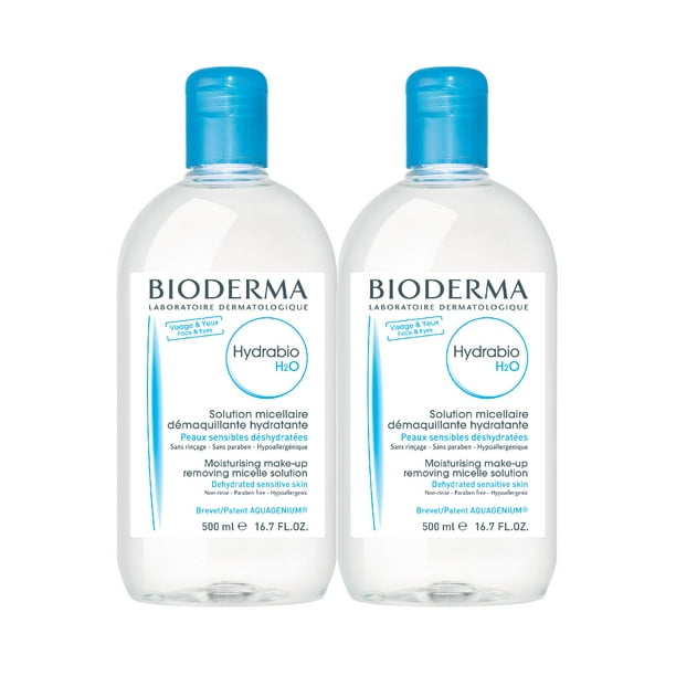 Agua micelar Bioderma Hydrabio DUO H2O 1L para piel deshidratada