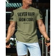 thumbnail image 3 of Gymish Silver Hair Iron Core Workout Shirts for Men – Mens Gym Shirt, Gym TShirts for Men, Gym Clothes for Men, Men's Workout Shirts, Motivational Gym Wear, Athletic Gym T-Shirt, 3 of 5