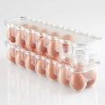 thumbnail image 4 of InterDesign Refrigerator Storage Organizer for Kitchen, Covered Egg Holder, 14 Eggs, Clear, 4 of 7