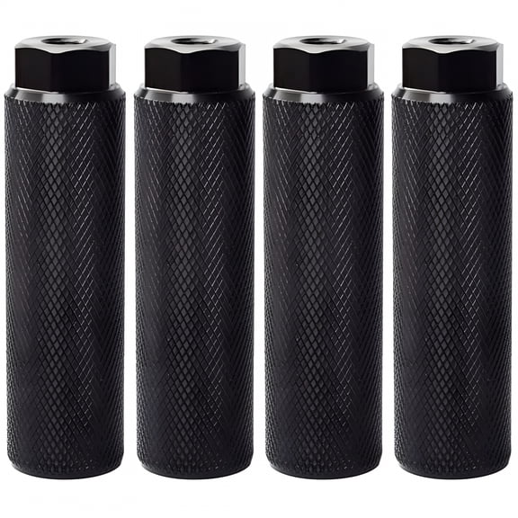 BESTSKY 4Pcs Bike Pegs, Aluminum Alloy Anti-Skid Lead Foot Bicycle Pedals BMX Pegs for Bike Cycling Rear Stunt 3/8 Inch Axles