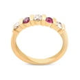 thumbnail image 3 of 1/2ct Ruby & Diamond Wedding Anniversary 14K Yellow Gold Ring, 3 of 3