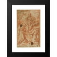 thumbnail image 2 of Bernardo Strozzi 11x14 Black Modern Framed Museum Art Print Titled - Virgin and Child in Glory Worshipped by Two Monk Saints, 2 of 5
