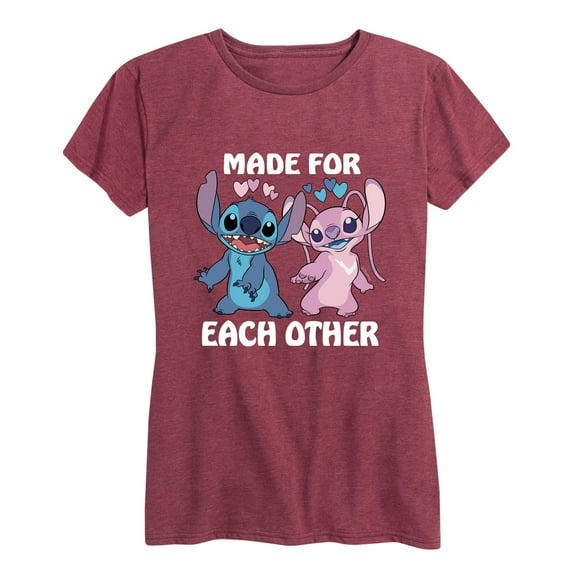 Lilo & Stitch - Made For Each Other - Women's Short Sleeve Graphic T-Shirt