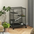 thumbnail image 2 of PawHut 4-Tier Small Animal Cage for Rabbit Ferret Chinchilla W/ Tray, 2 of 10