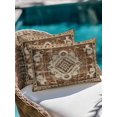 thumbnail image 4 of Waterproof Outdoor Throw Pillows with Inserts 12"x20" Set of 2,Brown Boho Soft Decorative Pillowcases for Couch Bedroom,Retro Western Rustic Ethnic Tribal Patterns Pillow Covers for Sofa Living Room, 4 of 8