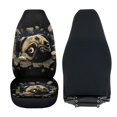 thumbnail image 4 of Uorisanigo Pug Print Car Seat Covers, High Back Seat Covers Front Seats Only, Fluffy Automotive Seats Cover Fit for Most Cars, Auto Interior Accessories, Comfortable, 4 of 7