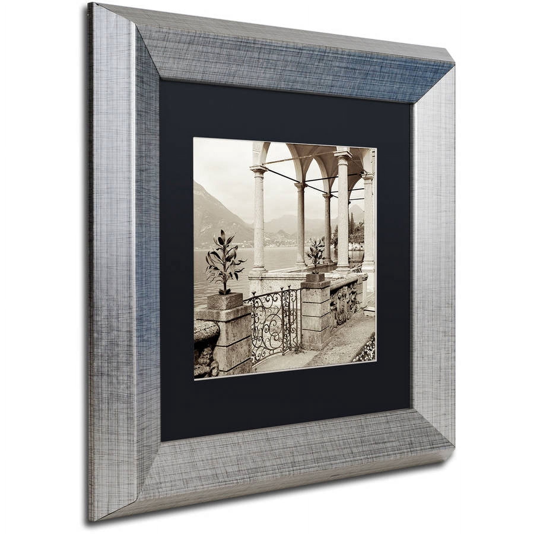 Trademark Fine Art "Lombardy VII" Canvas Art by Alan Blaustein, Black Matte, Silver Frame
