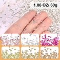 thumbnail image 2 of Uxcell 6Pcs Crushed Glass Chips High Luster Irregular Glass Chips for Nail Arts 1.06 oz Silver, Gold, Verdigris, Rose Gold, Lavender, Orange, 2 of 4