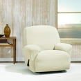 thumbnail image 6 of SureFit Stretch Morgan 1 Piece Recliner Slipcover in Ivory, 6 of 7