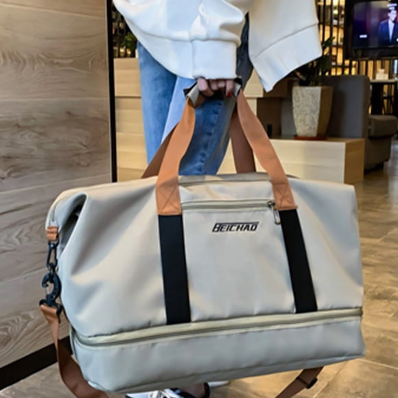 Fridja Travel Duffle Bag, Waterproof Weekend Bag Carry On Tote Bags for Women, Travel Supplies Sport Gym Bag for Men, Multifunctional Bag for Labor and Delivery, Overnight Bag Luggage Bag
