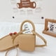thumbnail image 2 of Bolsos Cruzados Niños PU Mini Messenger Bag Lady Casual Flap Crossbody Bag (Caqui), 2 of 5