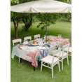thumbnail image 3 of Outdoor Tablecloth with Umbrella Hole and Zipper, Coastal Turtle Rectangle Table Cloth 54x80 Inch Waterproof Tablecloth, Farmhouse Nautical Coral Starfish Seashells Picnic Table Cover for Patio, 3 of 7
