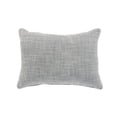 thumbnail image 4 of Lr Home 20" x 14" Transitional Gray Floral Cotton Decorative Lumbar Pillow , Rectangle, Back Support, Zipper Pillow, 4 of 10