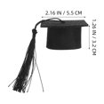 thumbnail image 6 of OFFIGAM Graduation Bottle Toppers Black Non-Woven Fabric Decorations for Graduation Party, 20pcs Friends Celebration Supplies, 6 of 11