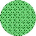 thumbnail image 1 of Ahgly Company Machine Washable Indoor Round Transitional Neon Green Area Rugs, 7' Round, 1 of 7