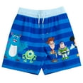 thumbnail image 3 of Disney Pixar Toy Story Pixar Monsters Inc. Mickey Mouse D100 Woody Buzz Lightyear Donald Duck Toddler Boys Rash Guard and Swim Trunks Outfit Set Infant to Toddler, 3 of 5