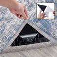 thumbnail image 3 of Pinces à Tapis Réutilisables 4 Pcs Doubles Coussinets de Tapis Design Triangulaire Lavables Antidérapants Forte Adhérence Autocollants pour Sols en Bois Tapis Antidérapant, 3 of 8