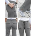 thumbnail image 4 of Adar Pro Heather Scrubs For Women - Slim Fit Tapered Scrub Pants, 4 of 7