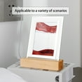 thumbnail image 4 of Latrodar Moving Sand Art,360° Rotating Hourglass Decoration, Art Enduring coration（10MLsquare） Red Home Gadgets, 4 of 5