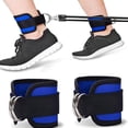 thumbnail image 2 of Estrela 1 par de correas de tobillo para sobornos de máquinas de cable, entrenamientos de glúteos, ejercicios de la parte inferior del cuerpo, correas ajustables para las piernas con acolchado de, 2 of 5