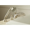 thumbnail image 5 of TOTO® Vivian™ Two Cross Handle Deck-Mount Roman Tub Filler Trim with Hand Shower, Polished Chrome - TB220S#CP, 5 of 5