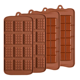 thumbnail image 1 of Moldes para chocolate, juego de 4 paquetes de moldes para barras energéticas y proteínas de silicona antiadherentes de calidad alimentaria, 1 of 5