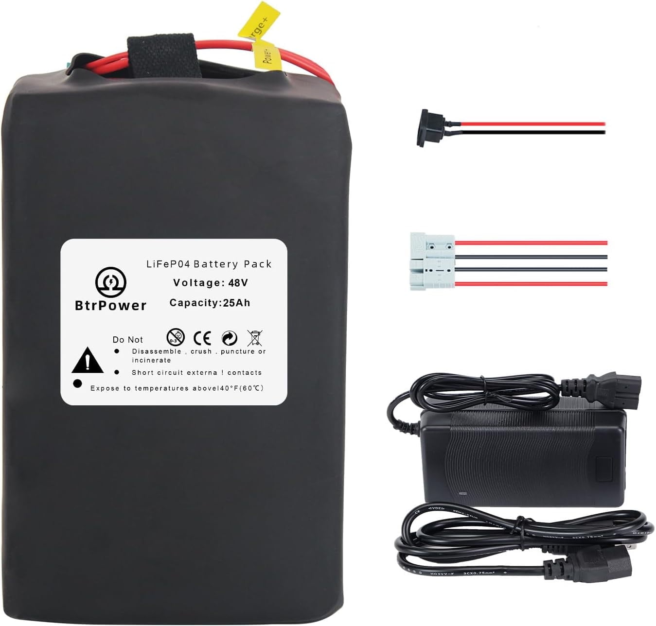 48V 25Ah 30Ah 35Ah EBike-accu, ingebouwde lithium-ion opvouwbare elektrische fietsaccu van 48V met BMS-beschermingsplaat voor 1000W 750W 500W 250W met oplader 48V 35Ah,2