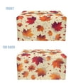 thumbnail image 4 of POLERO Rectangle Tissue Box Cover - Waterproof PU Leather Tissues Cube Boxes Holder Aesthetic Desk Decor for Room, Home & Office - Fall Maple Leaves, 4 of 7