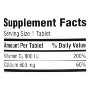 Caltrate 600+D3 Calcium and Vitamin D Supplement Tablets - 120 Count
