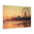 thumbnail image 3 of Ferris Wheel Pier Sunset Santa Monica West California Canvas Gallery Art, 3 of 7