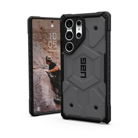 UAG Designed for Samsung Galaxy S23 Ultra Case 6.8" Pathfinder Silver - Premium Rugged Heavy Duty Shockproof Impact Resistant Protective Cover by URBAN ARMOR GEAR