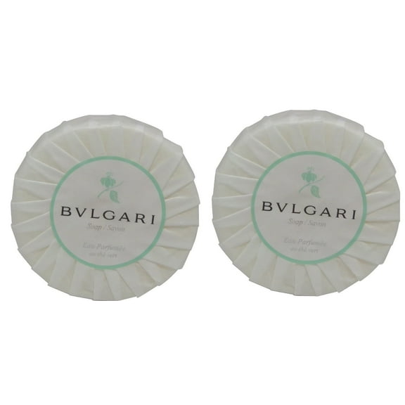 Bvlgari au the vert Green Tea Soap lot of 2 each 2.6oz Total of 5.2oz