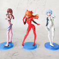 thumbnail image 1 of Anime NEON GENESIS EVANGELION EVA Asuka Ayanami Rei Kawaii figura de PVC modelo juguetes muñeca colecciona adornos regalos, nuevo, 17CM, 3 piezas por juego QYM unisex, 1 of 2