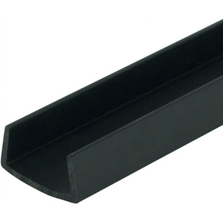 Outwater Industries | 3/4 Inch (.75'') Cabinet Door Protector Edge Guard in Black | Fits 3/4" Edge | 24 Inch (Pack of 3)