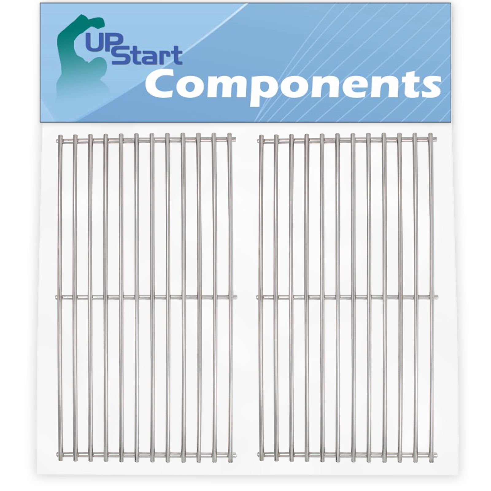 Cast Iron Cooking Grid Grates 2-Pack 18 3/4" for Members Mark Kenmore Jenn-air 