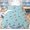 Blue, variant on Manfei Girly Pink Cherry Bedding Comforter Set for Kids Girls, Kawaii Cute Cartoon Twin Comforter Sets,Pink Reversible, 2-Piece