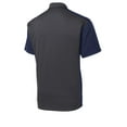 thumbnail image 6 of Sport-Tek Colorblock Micropique Sport Wick Polo-4XL (Iron Grey/ True Navy), 6 of 6