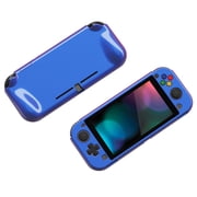 PlayVital ZealProtect Glossy Protective Case for Nintendo Switch Lite, Hard Shell Ergonomic Grip Cover for Switch Lite w/Screen Protector & Thumb Grip Caps & Button Caps - Chameleon Purple Blue