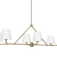 thumbnail image 6 of XAV-B9306-VG-WH Crystorama Lighting Xavier - 6 Light Chandelier In Modern Style-14.75 Inches Tall and 46 Inches Wide-Vibrant Gold/White Finish, 6 of 8