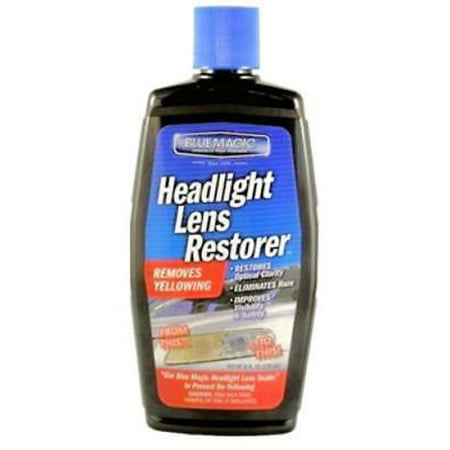 8 OZ Headlight Lens Restorer Restores The Clarity Of Yellowed Hazed Or Only