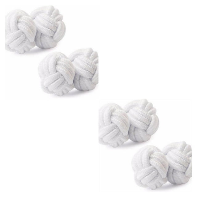 Unatoiry 10piece Versatile Designs For Every Occasion Cufflinks For Men Eye-Catching Detail Shirt Cufflinks white 2Set