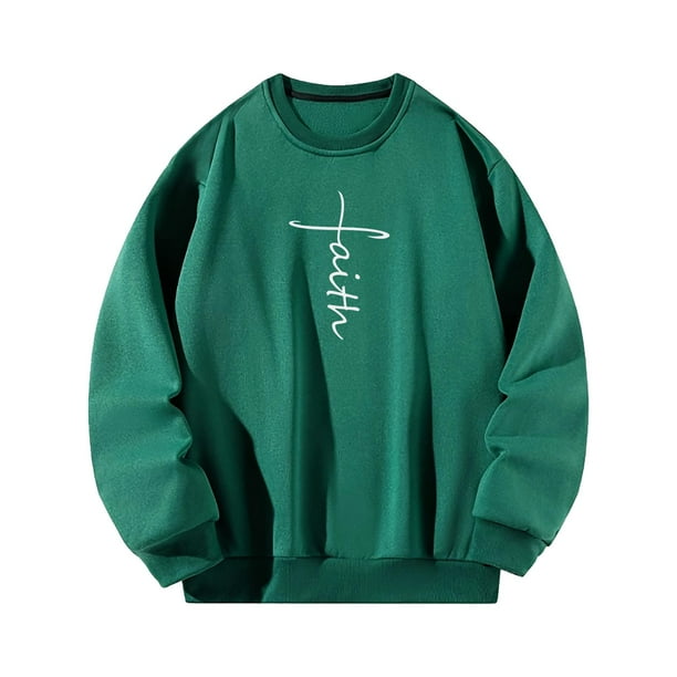Sudadera de cuello redondo para mujer, ropa suave de otoño, sudadera holgada S