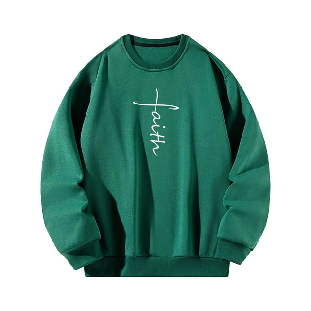 Sudadera de mujer, jersey sin capucha, estampado, suave, otoño, cuello redondo S