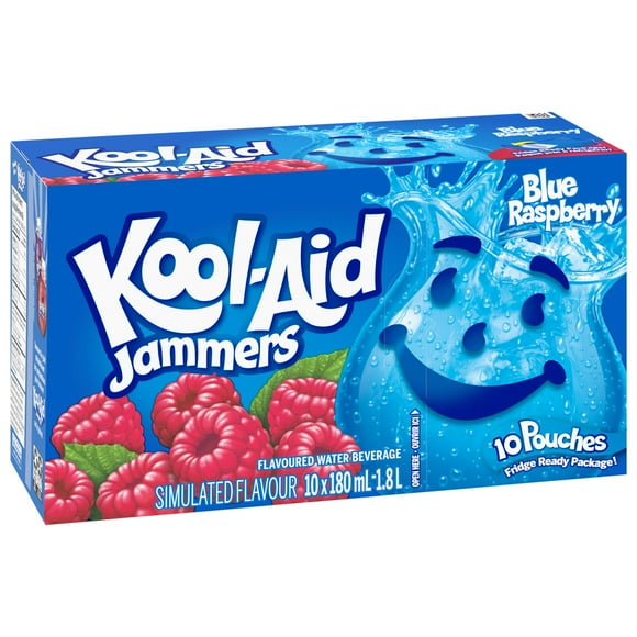 Boisson Kool-Aid Jammers Framboise bleue 10 x 180 mL Sachets