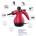 thumbnail image 3 of Handheld Multi-purpose Pressurized Steam Cleaner, Sanitizer, Steamer, Steam Iron, 1050W,9-Piece Accessories, 3 of 7