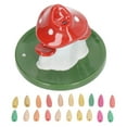 thumbnail image 2 of Mushroom Backflow Incense , Multi Purpose Handcrafted Incense Holder With 20 Incense Cones For Office, 2 of 8
