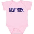 thumbnail image 3 of Inktastic New York in Blue Text Boys or Girls Baby Bodysuit, 3 of 5